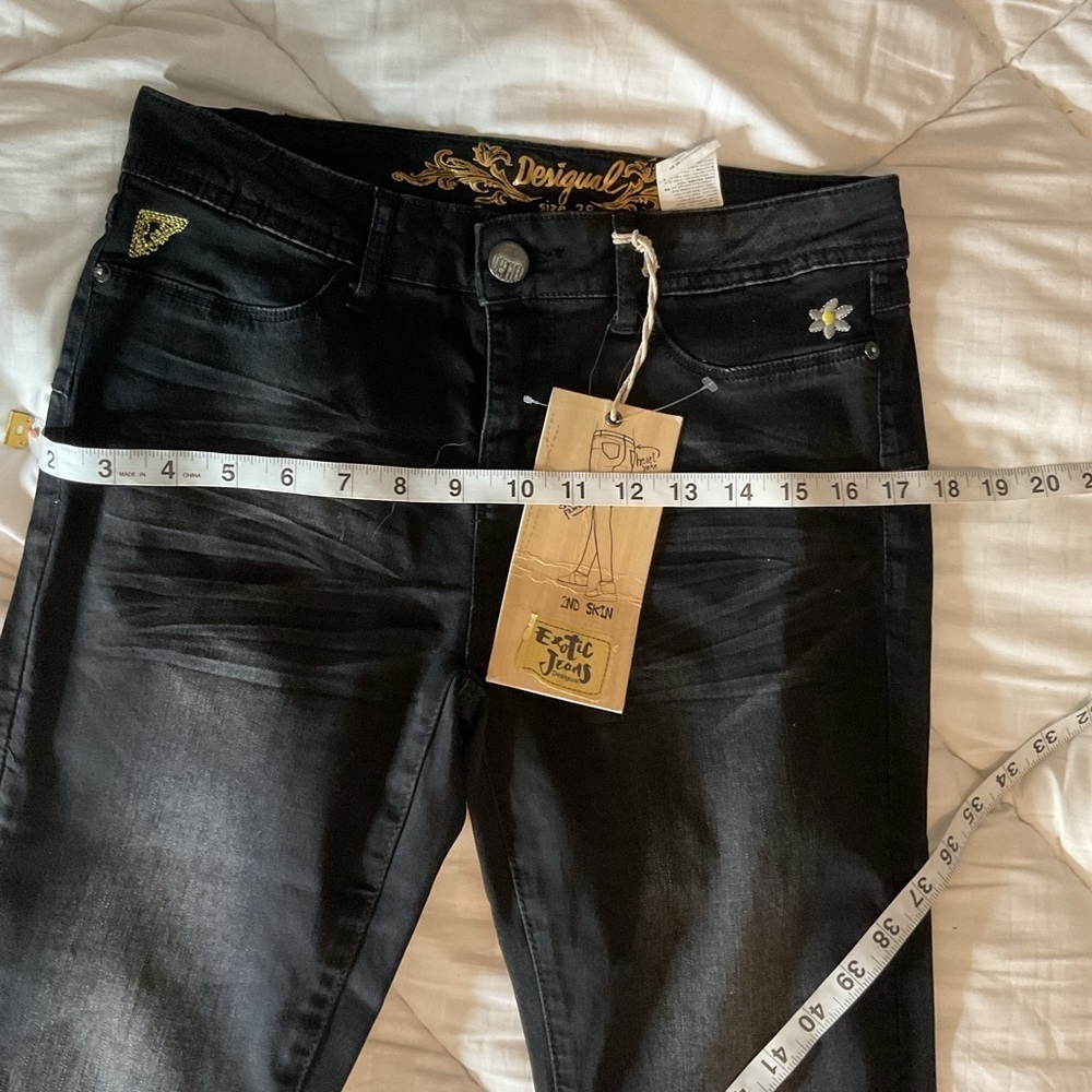Desigual Black Pants with Gold Detailing - Picture 4 of 11